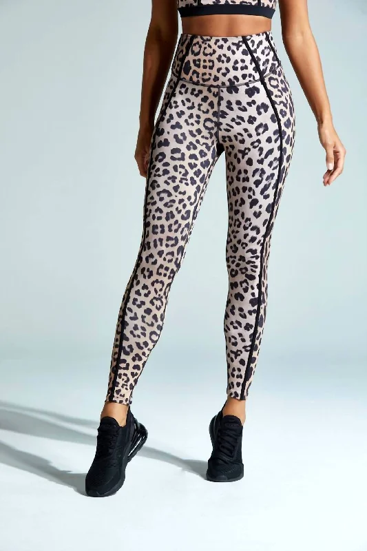 Stylish Yoga Shorts for Core Training -Frame Legging In Leopard