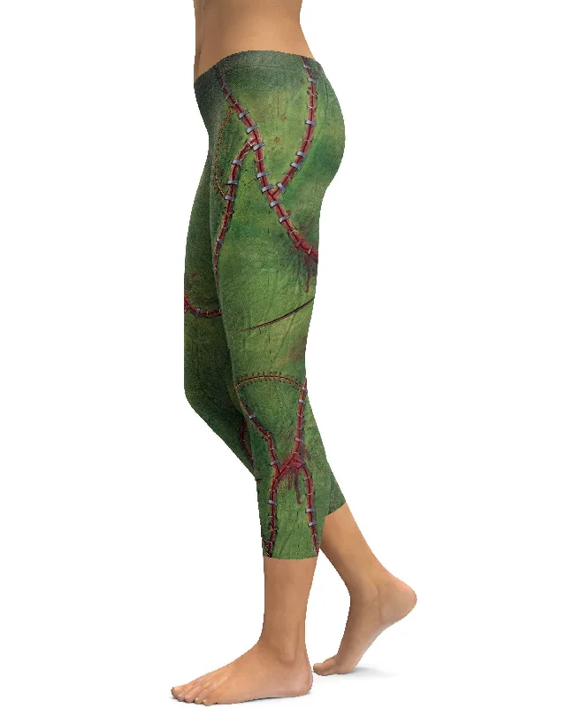 Best Yoga Pants for Stretching -Frankenstein Inspired Capris