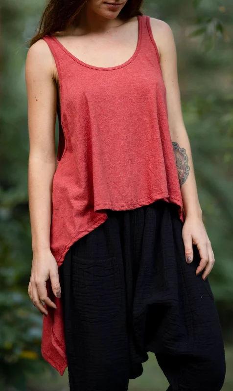 Women's Yoga Tops for Comfortable Movement -Free Flow Top - Flamingo Pink