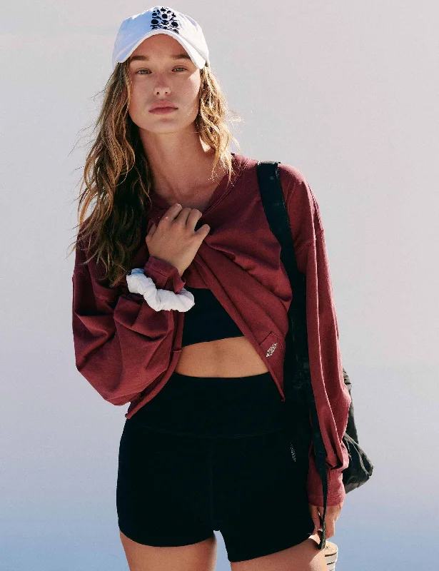 Yoga Tops for Hot and Cold Yoga Practices -Inspire Layer - Sour Cherry