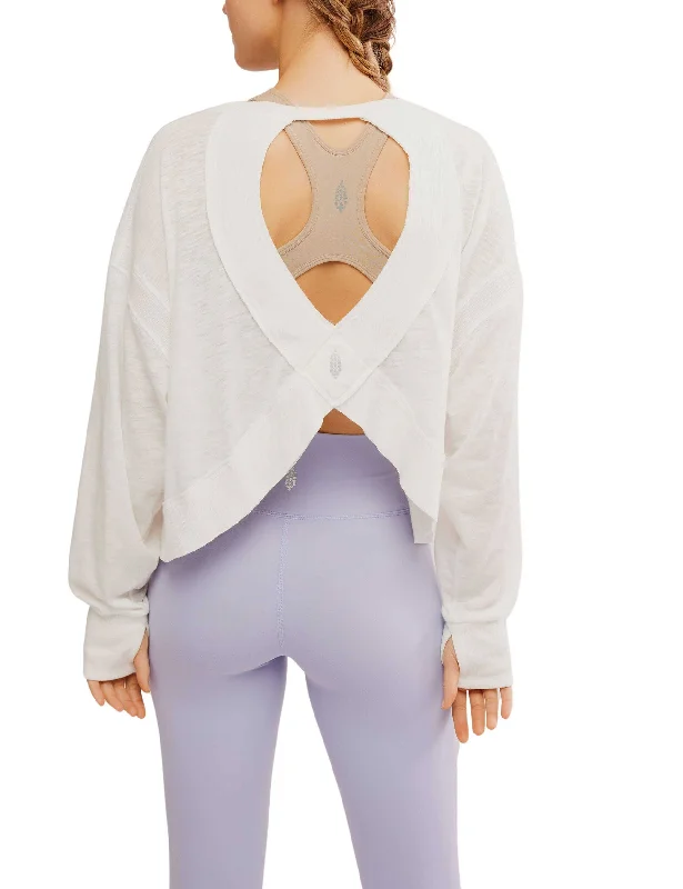 Yoga Tops for Active and High-Energy Workouts -My Time Layer - White