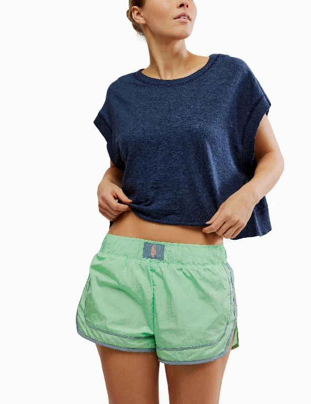 Women's Yoga Tops with High Coverage -My Time Tee - Midnight Navy