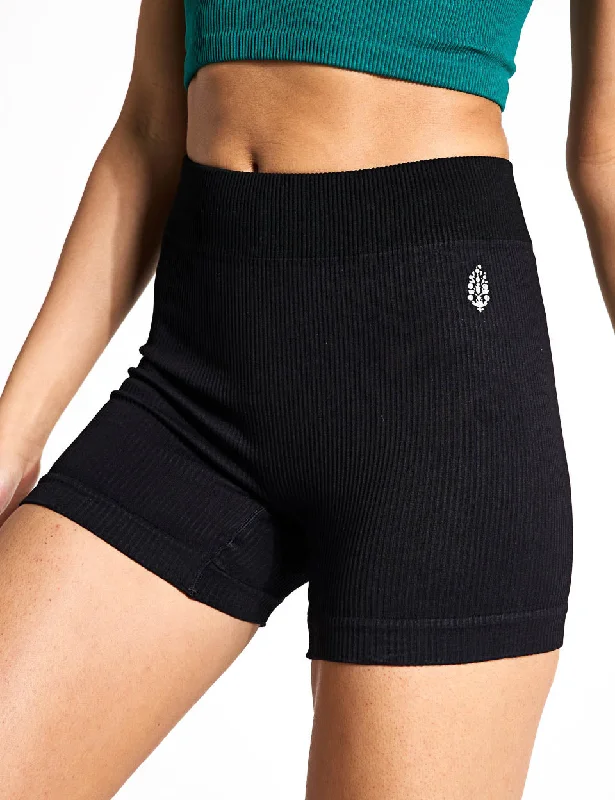 Yoga Shorts for Hot Weather Practice -Prajna Short - Black