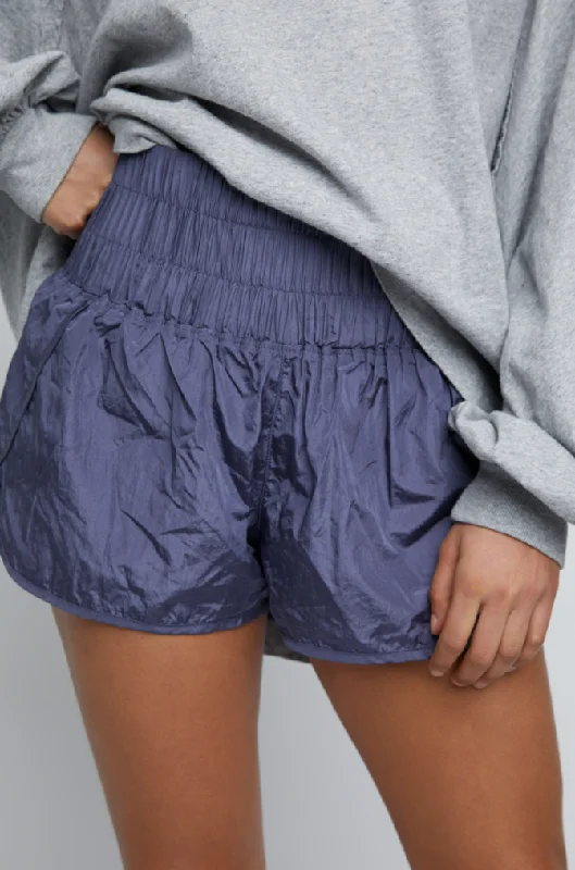 Yoga Shorts for Hot Weather Practice -Free People Way Home Short - Deep Sea