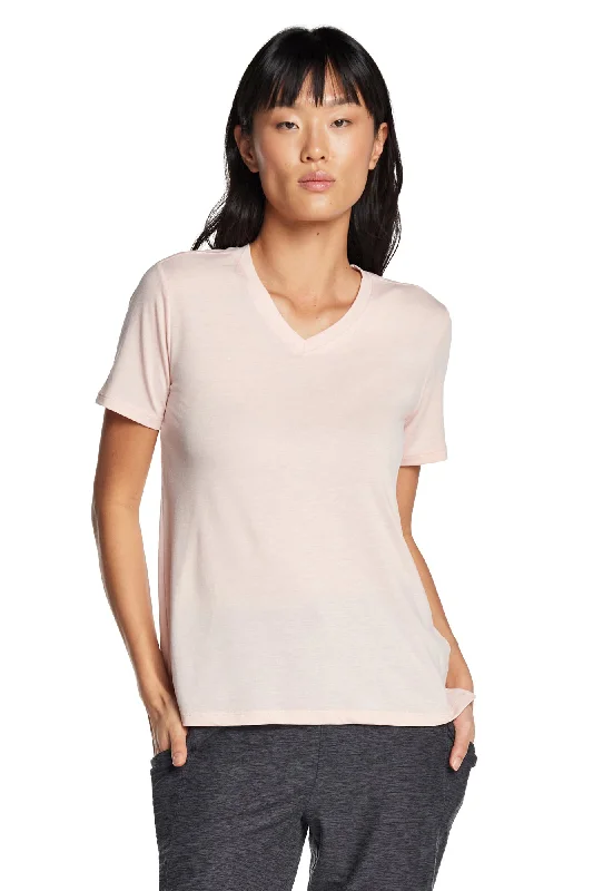 Comfortable and Stylish Yoga Tops -Free Spirit V-Neck Short Sleeve Top
