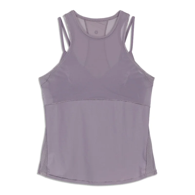Yoga Tops for Fitness and Active Lifestyles -Fresh In Mesh Tank Top - Resale
