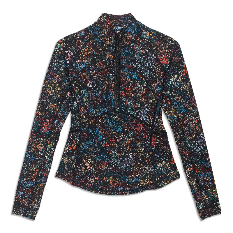 Yoga Tops for Relaxed Practice -Front Of The Pack Zip Long Sleeve Shirt - Resale