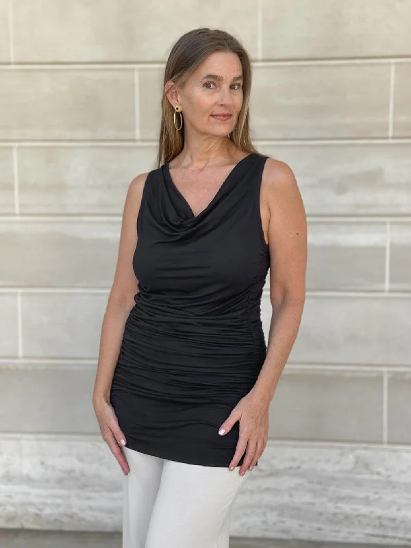 Stretchable Yoga Tops -Gather Dress Tunic