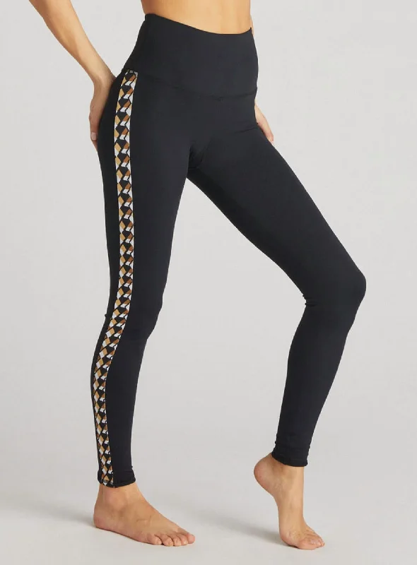 Yoga Shorts for Strength and Flexibility -Gemma Ankle Leggings In Matrix