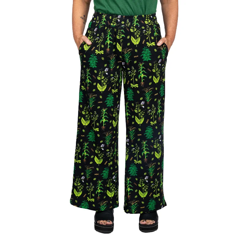 Stylish Yoga Pants for Flexibility -Genetic Plants Palazzo Pants