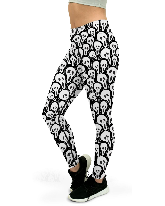 Stylish Leggings for Yoga -Ghost Face Yoga Pants