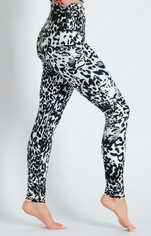 Best Leggings for Yoga Practice -Ghost Leopard Printed Yoga Leggings