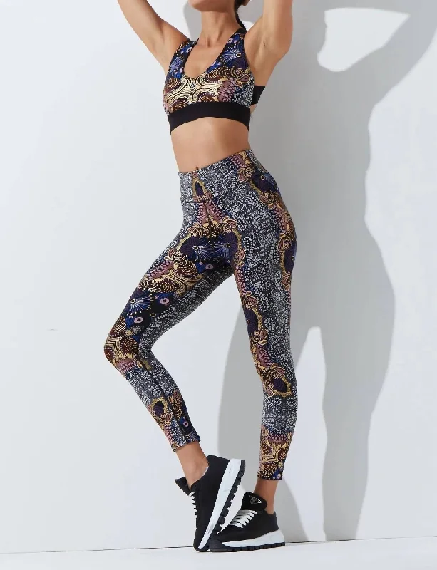 Yoga Shorts for Flexibility and Recovery -Gilded Legging In Multi