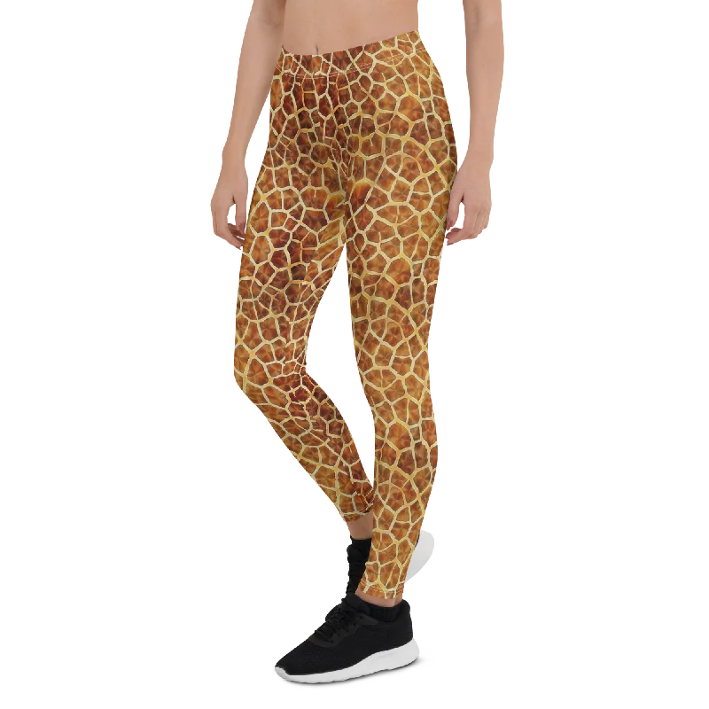 Yoga Pants for Strength and Endurance -Giraffe Pattern Leggings