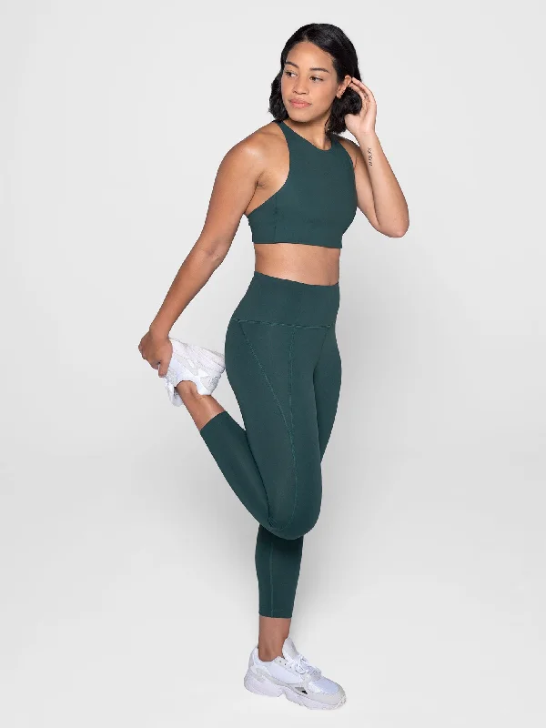 Stylish Yoga Pants with High Waist -Girlfriend Collective Compressive High-Rise 7/8 Leggings