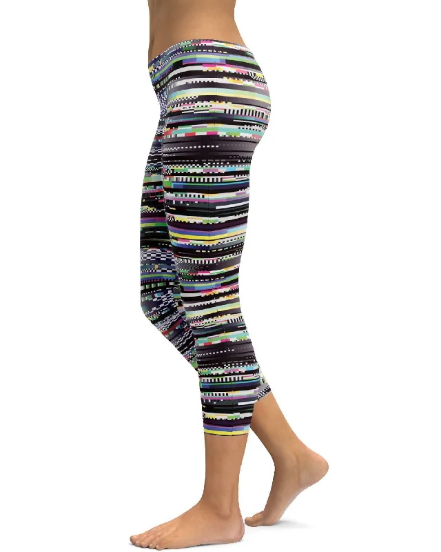 Yoga Pants for Strength Training -Glitch Capris