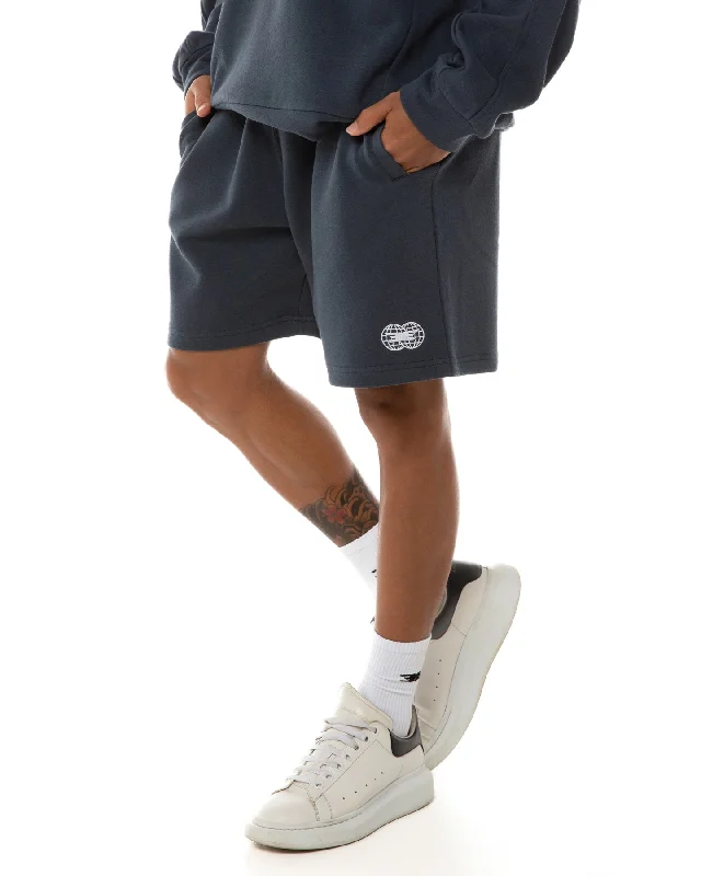 Yoga Shorts for Flexibility and Power -Global Athletics Shorts - Navy
