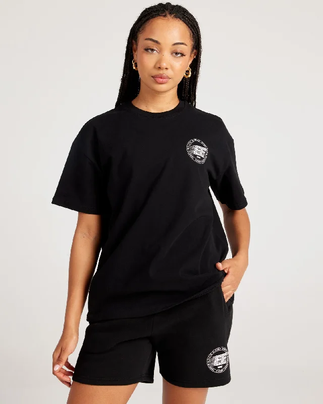 Yoga Tops for Endurance Training -Global Championship Women's Tee - Black