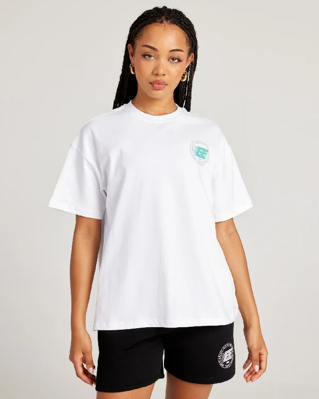Breathable Yoga Tops for Hot Yoga Practice -Global Championship Women's Tee - White