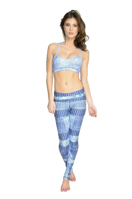 High-Waisted Full-Length Yoga Pants -NiyamaSOL Gobi Desert Endless Leggings