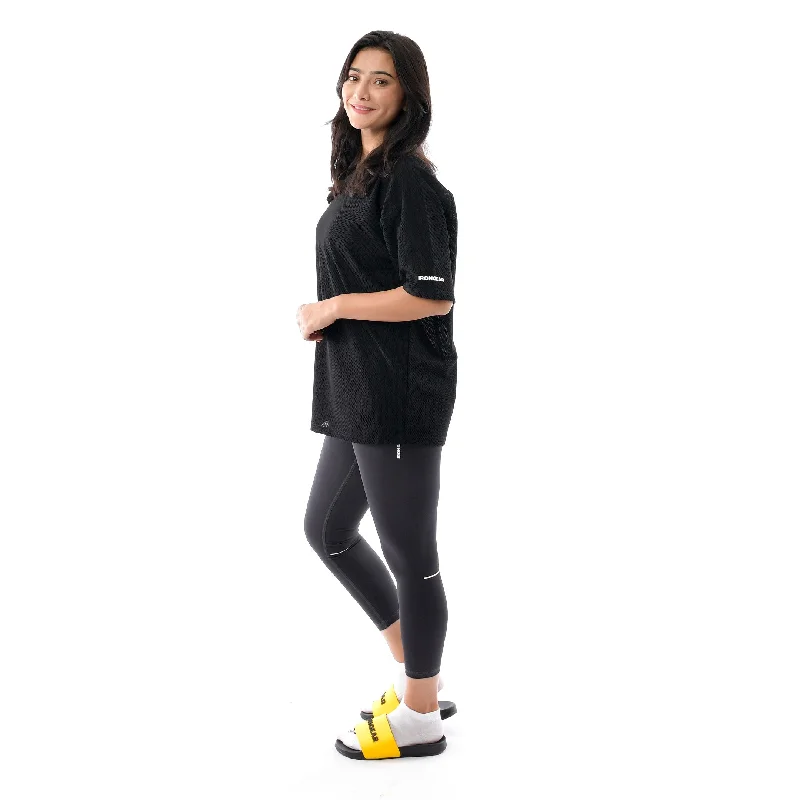 Yoga Tops for Women Who Love Yoga -Gold Standard Mesh Oversized Tee women's
