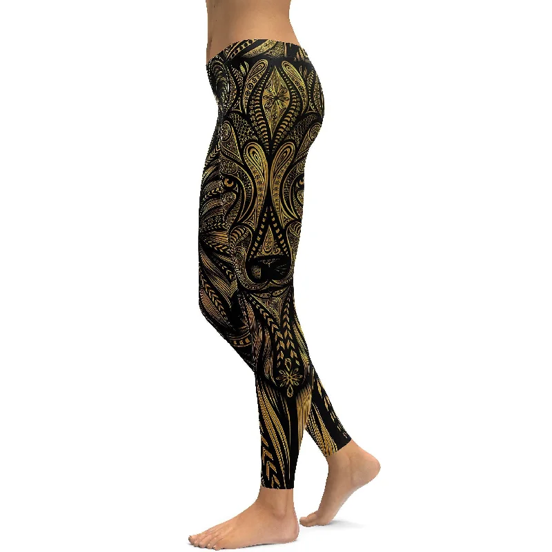 Stylish Compression Yoga Pants -Golden Wolf Leggings