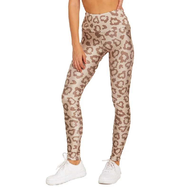 Yoga Pants for Beginners -Tan Leopard Leggings