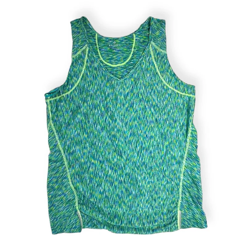Yoga Tops for Warm-Up and Flexibility -Green Athletic Tank Top Athleta, Size L