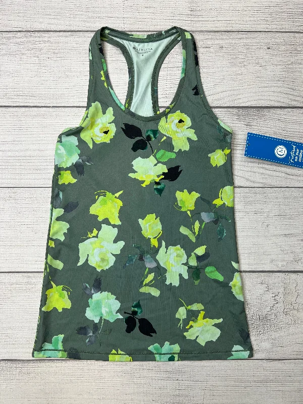 Yoga Tops with Breathable Fabric for Hot Weather -Green Athletic Tank Top Athleta, Size S