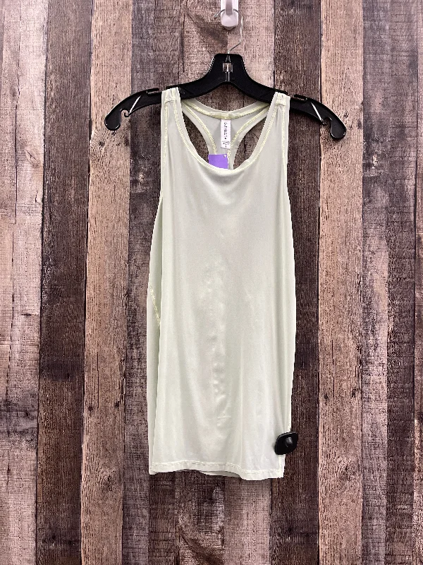 Fashionable Yoga Tops for Fitness -Green Athletic Tank Top Athleta, Size S