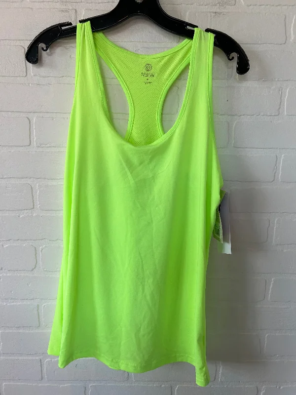 Yoga Tops for Yoga and Strength Training -Green Athletic Tank Top Balance Collection, Size M