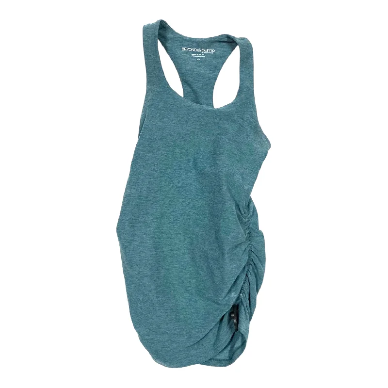 Breathable Yoga Tops for Yoga Practice -Green Athletic Tank Top Beyond Yoga, Size Xs