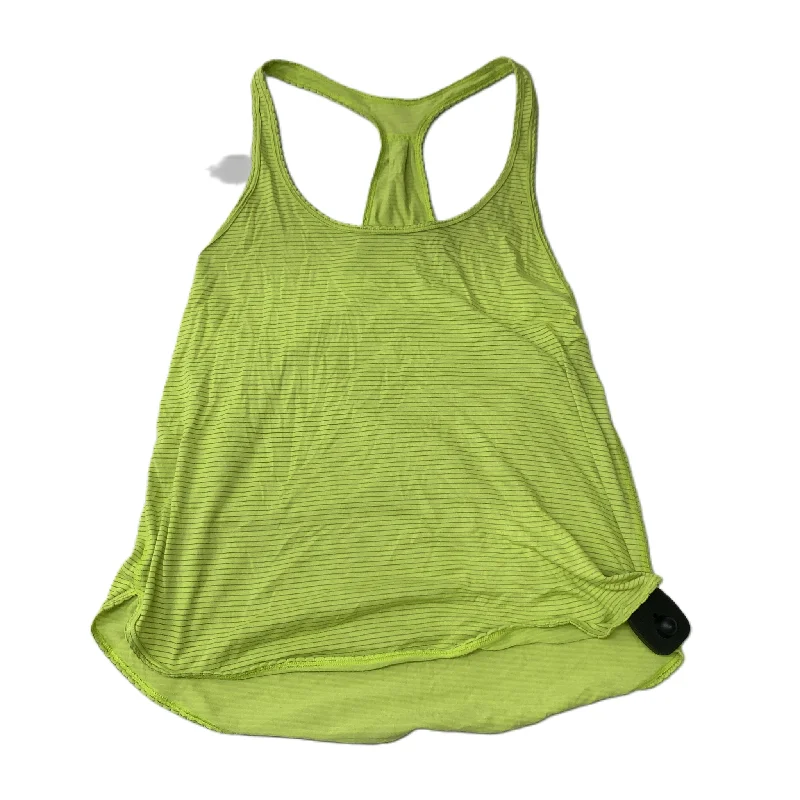 Yoga Tops with Elastic Waistbands -Green  Athletic Tank Top By Lululemon  Size: M