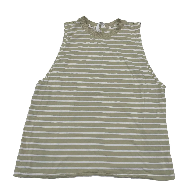 Yoga Tops with Stretchy Material for Full Range of Motion -GREEN ATHLETIC TANK TOP by LULULEMON Size:M