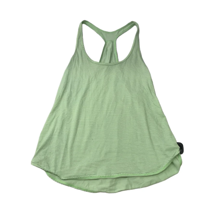 Seamless Yoga Tops for Flexibility -Green  Athletic Tank Top By Lululemon  Size: S