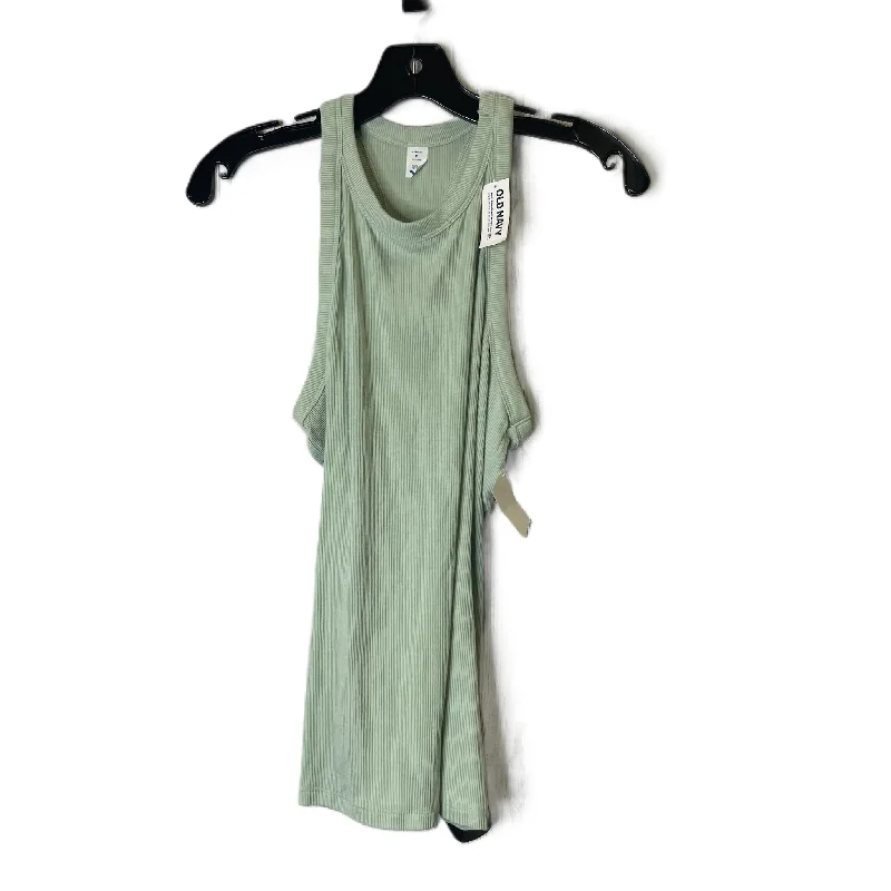 Yoga Tops for Yoga and Pilates Workouts -Green Athletic Tank Top By Old Navy, Size: M