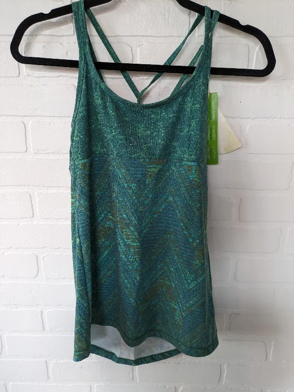 Eco-Friendly Yoga Tops for Women -Green Athletic Tank Top Cmc, Size Xs