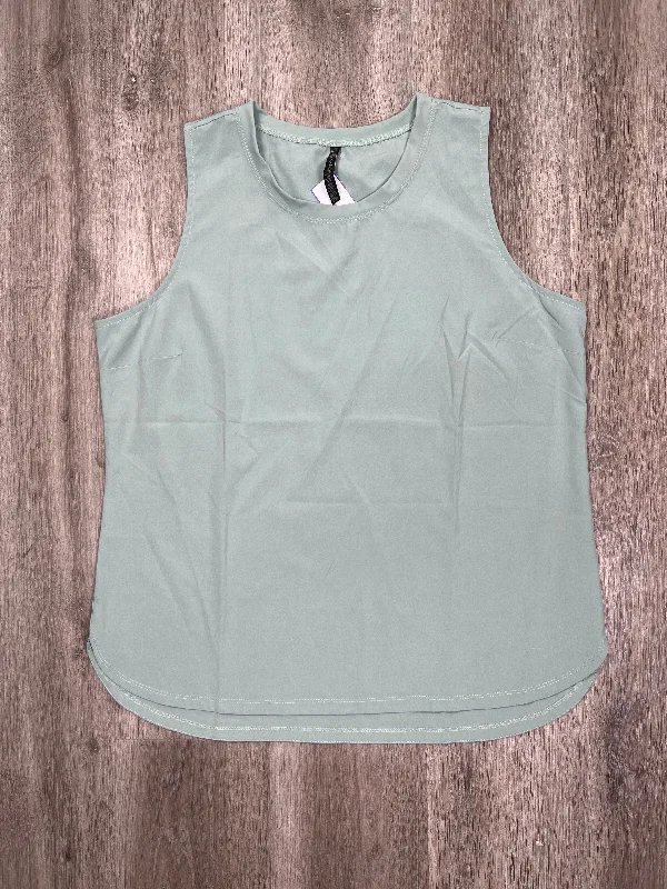 V-Neck Yoga Tops for Comfort -Green Athletic Tank Top Gaiam, Size Xl