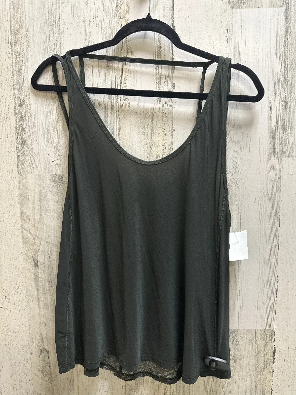 Stylish Yoga Tops for Fitness Enthusiasts -Green Athletic Tank Top Lululemon, Size 4