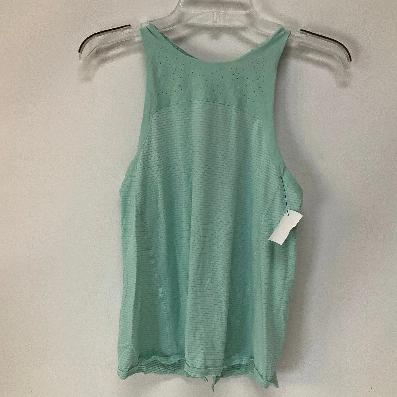 Breathable Yoga Tops for Hot Yoga Practice -Green Athletic Tank Top Lululemon, Size 4