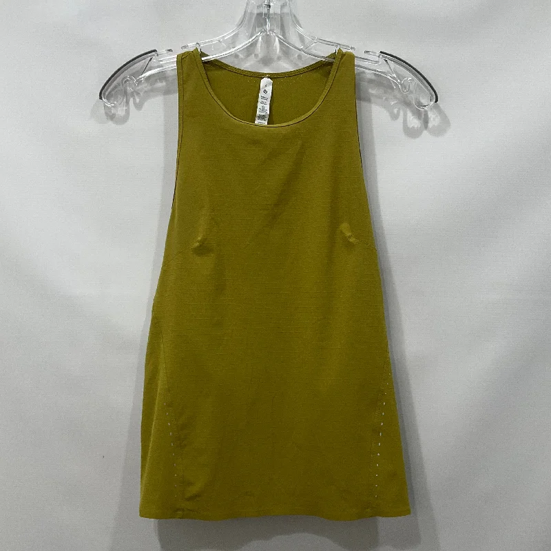 Soft and Relaxed Yoga Tops for Flexibility -Green Athletic Tank Top Lululemon, Size 6