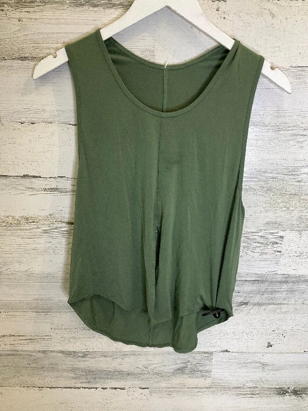Yoga Tops for Hot Weather -Green Athletic Tank Top Lululemon, Size 8