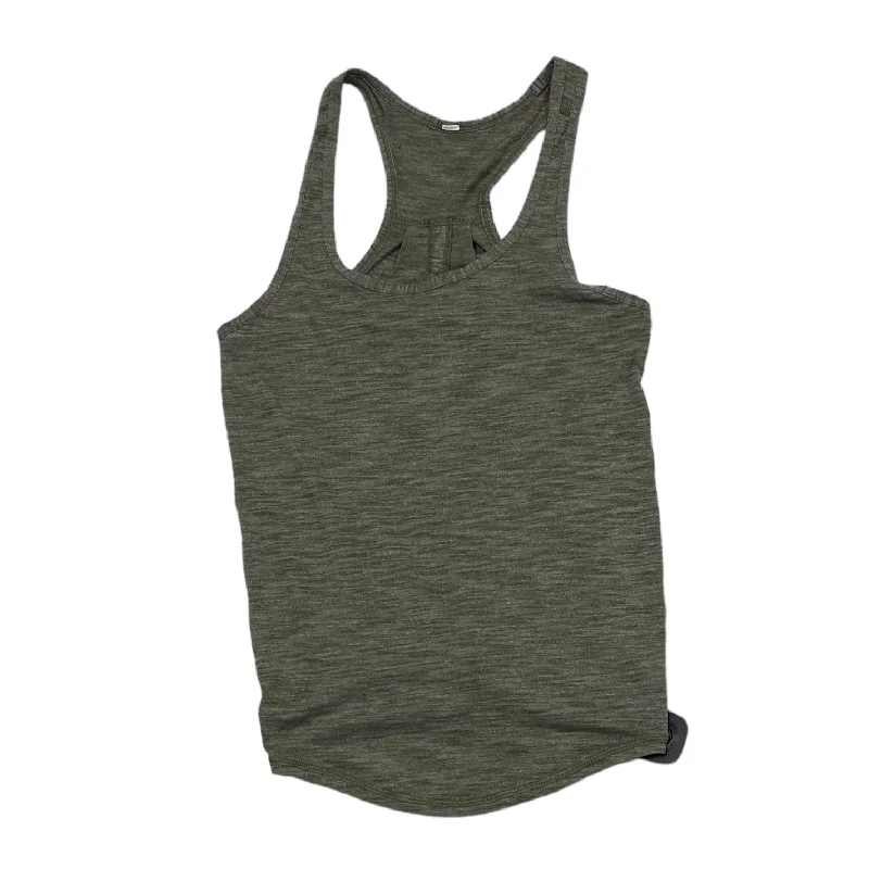 Yoga Tops for Deep Flexibility -Green Athletic Tank Top Lululemon, Size M