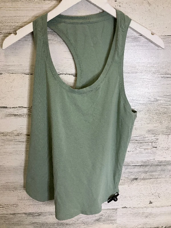 Fitted Yoga Tops with Support -Green Athletic Tank Top Lululemon, Size S