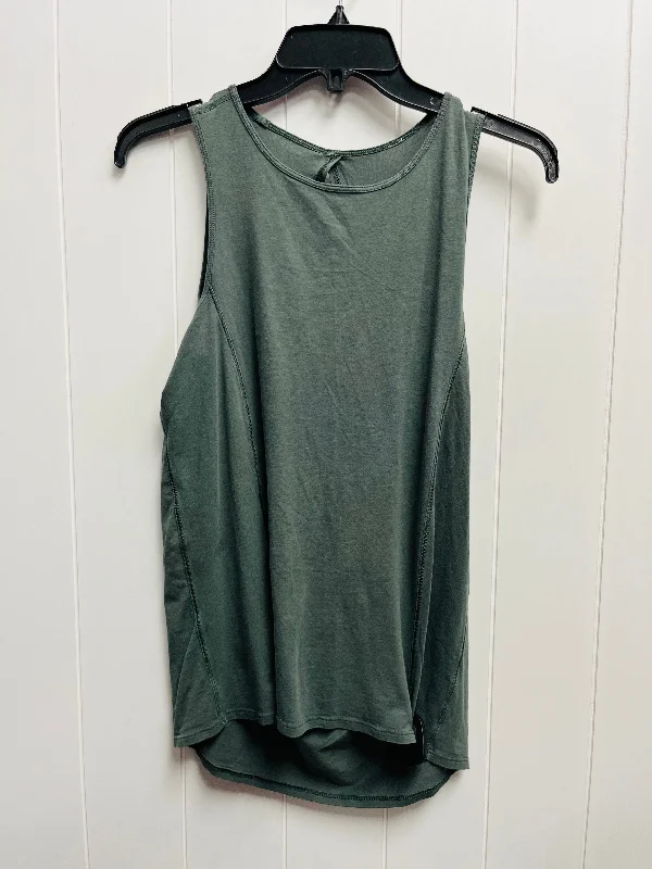 Women's Yoga Tops with Athletic Style -Green Athletic Tank Top Lululemon, Size S