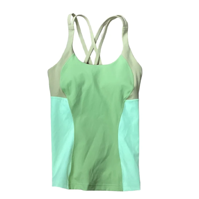 Yoga Tops for Softness and Comfort -Green Athletic Tank Top Lululemon, Size S