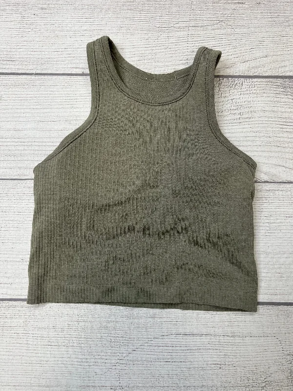 Yoga Tops for High-Intensity Training -Green Athletic Tank Top Lululemon, Size Xs