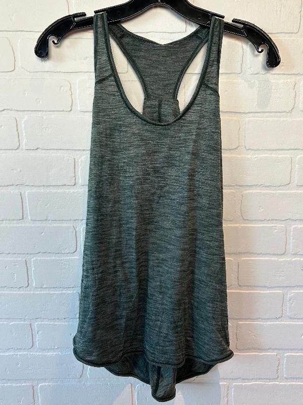 Stylish Yoga Tops for All Activities -Green Athletic Tank Top Lululemon, Size Xs