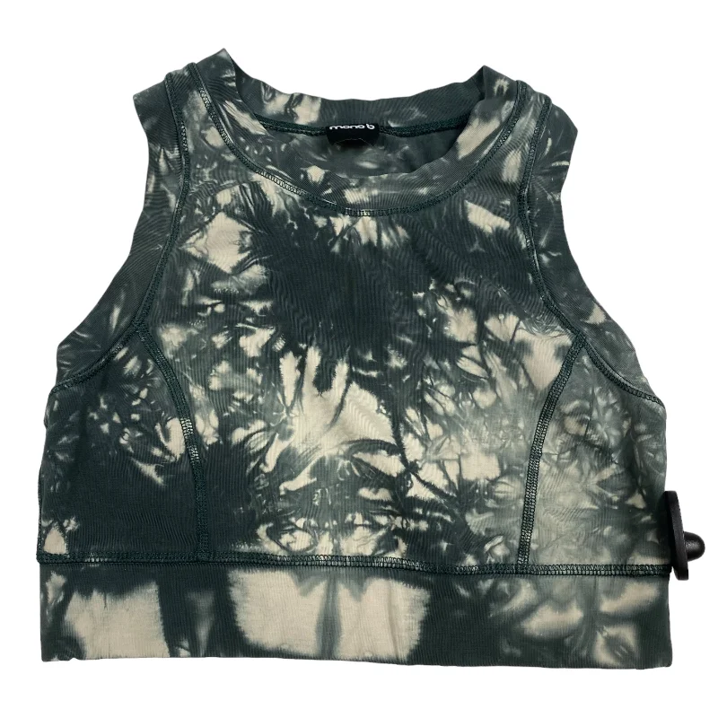 Stylish Yoga Tops for Yoga Classes -Green Athletic Tank Top Mono B, Size M