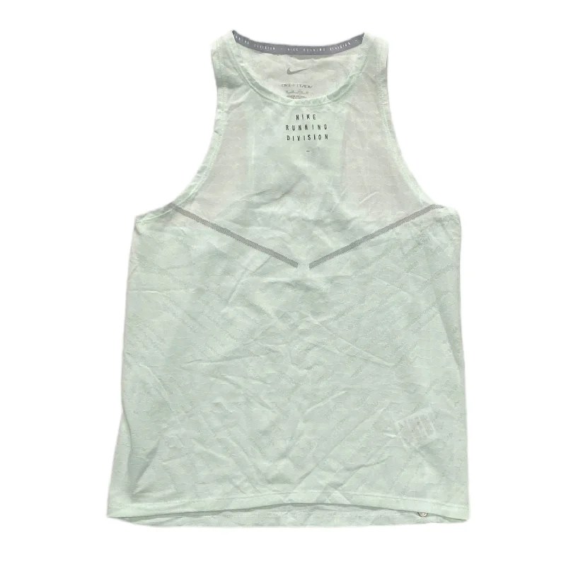 Women's Yoga Tops with Athletic Style -Green Athletic Tank Top Nike, Size Xs